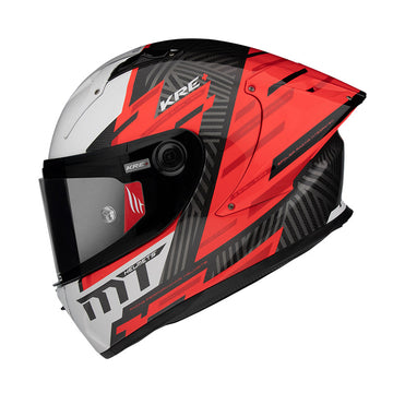 MT Helmets Kre Plus Carbon Brush A5 Helmet - Red